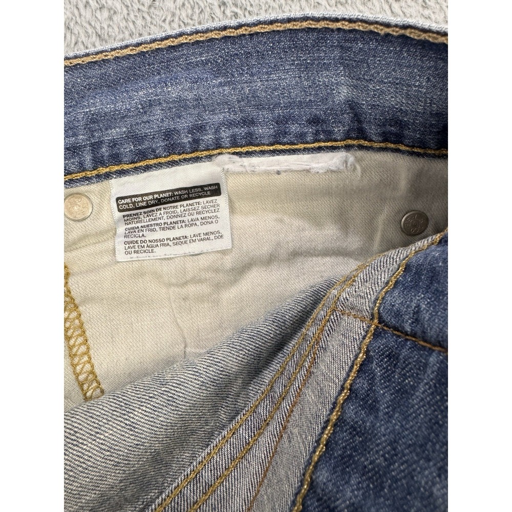 Levis 559 Jeans Men 34X32 Blue Relaxed Straight Whisker Distress Denim - Picture 7 of 8